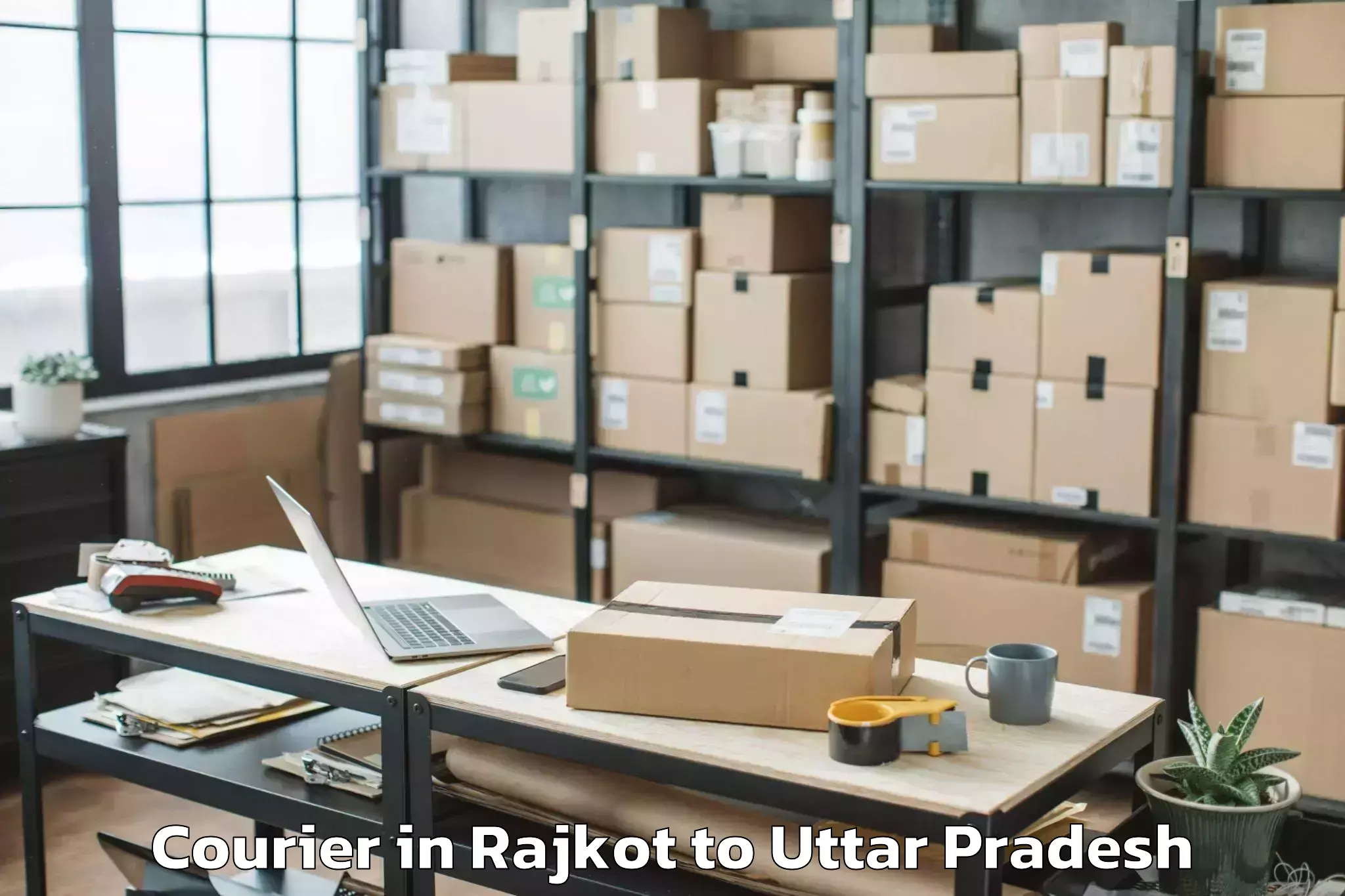 Discover Rajkot to Mahgawan Courier